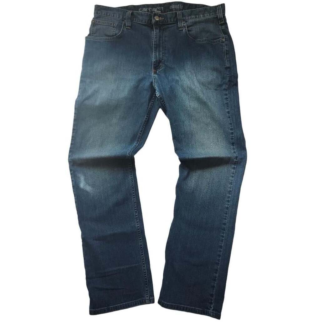 Carhartt Relaxed Fit Denim Jeans Size 36x32 Medium Wash Blue